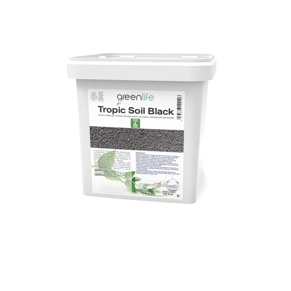 Oceanlife Greenlife Tropic Soil Black - 5 L - Terra granulare Nera per acquari con Piante - by