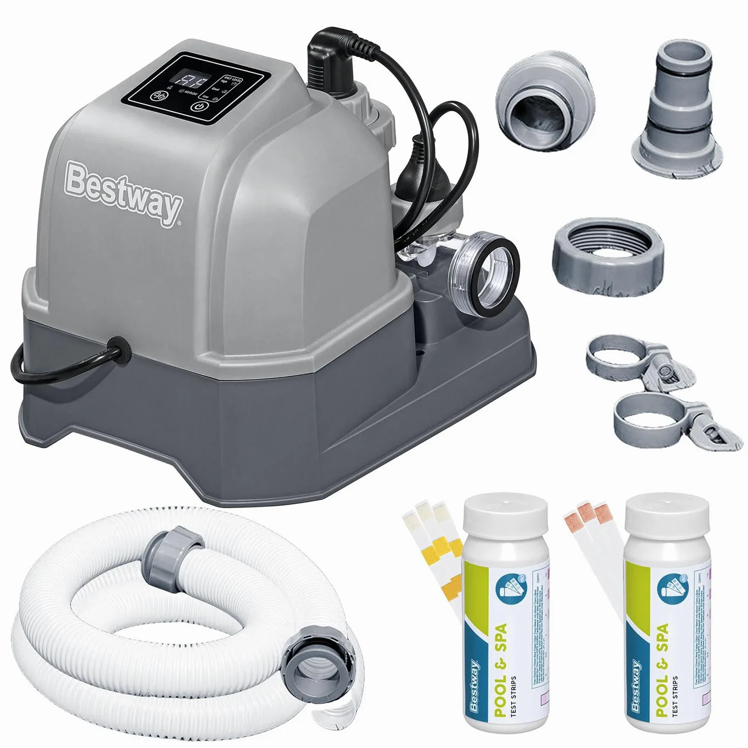 Bestway 58678-7 Cloratore al Sale Hydrogenic 6 G/H, Grigio