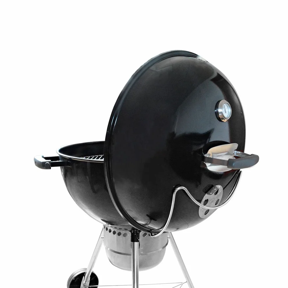 Onlyfire - Supporto laterale per coperchio in acciaio inox, per Weber e la maggior parte dei barbecue a carbone da 47 cm, 57 cm e 67 cm