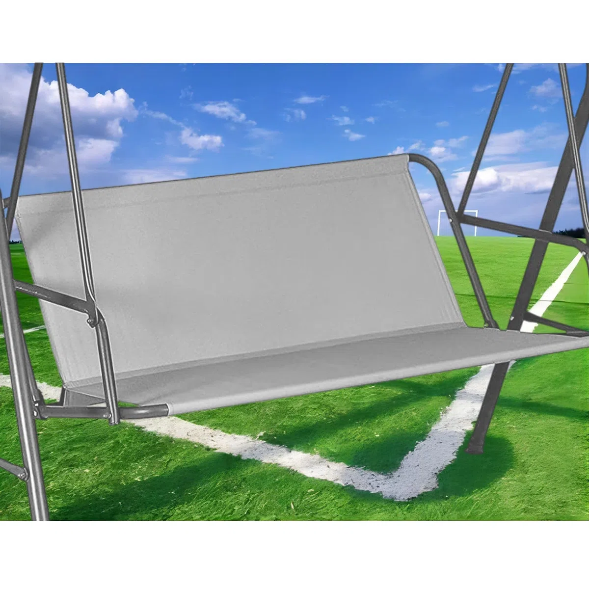 Coprisedile di Ricambio per Dondolo da Giardino,Coprisedili per Altalena da Giardino,Impermeabile 600D Oxford Tessuto Dondolo da Giardino Coprisedile,Resistente (148 * 52 * 52cm,Grau)