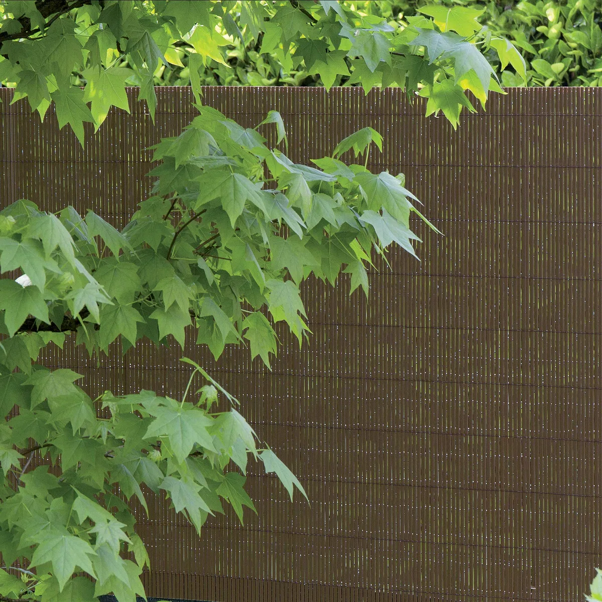TENAX Colorado 1,50x5 m Marrone, Canniccio Sintetico a Canne Intere da 7mm, Schermante Frangivista in PVC per Giardino, Balcone e Terrazza