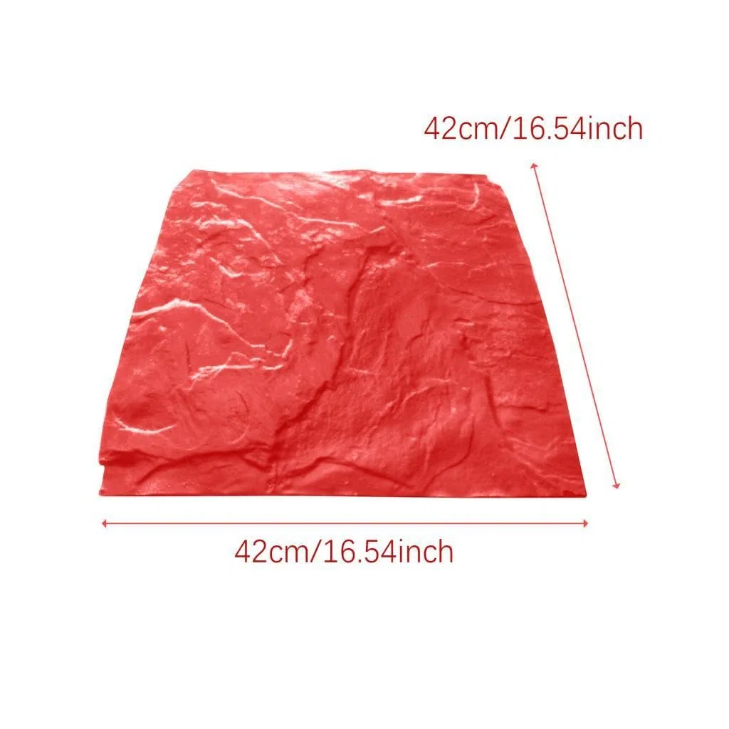 Modello di Getto di Texture di Cemento Strumento di stampaggio Realistico Fai da Te Tappetino per Timbro di Cemento con Texture di Roccia per Scultura