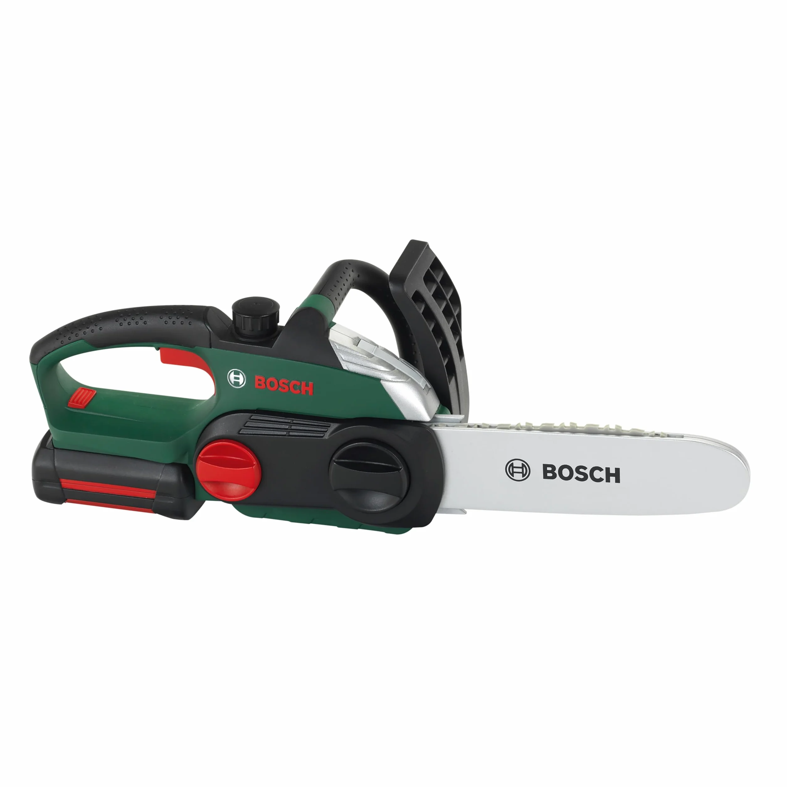 Theo Klein 8399 Motosega Bosch, Riproduzione Fedele all'originale e a Misura di Bambino, Sega a batterie con Effetti sonori e Luminosi, Giocattolo per Bambini a Partire dai 3 Anni di età