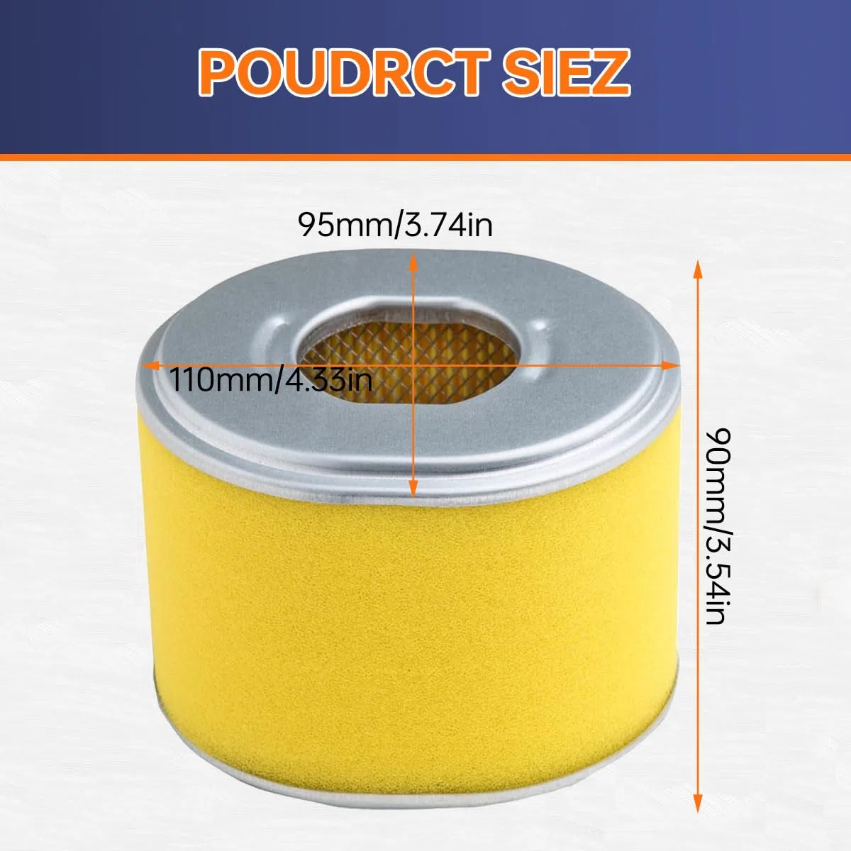 ZAMDOE Confezione da 3 Filtro dell'aria Adatto per Honda GX340 GX390 11HP 13HP Filtro aria motore Sostituisci per 17210-ZE3-505 17210-ZE3-010 17210-ZE3-515 Filtro aria compatibile per Toro 22308 22330