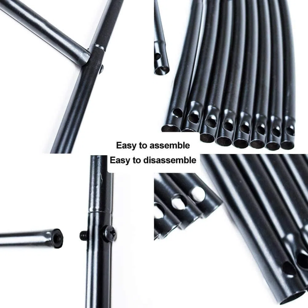 Arco da giardino regolabile in metallo, 1,2-3,5 m, resistente alle intemperie, per matrimoni ed eventi, decorazione decorativa da giardino, durevole