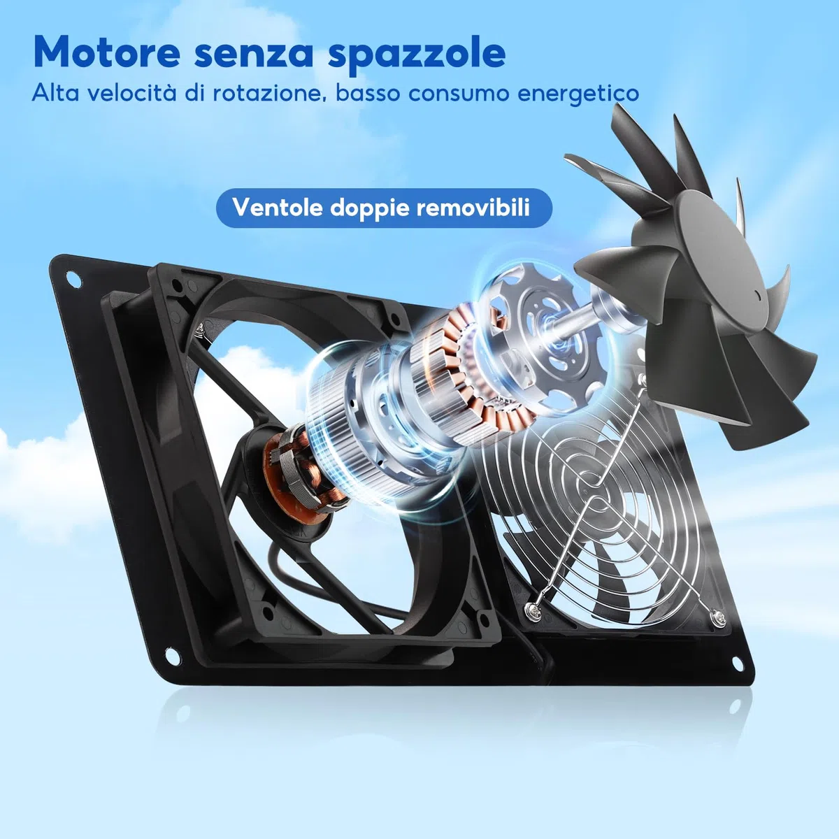 Ventilatore solare, 15 W, 9,84 ft, impermeabile, doppio ventilatore di scarico per piccoli polli, capannoni, case per animali domestici, circolazione dell'aria in serra all'aperto