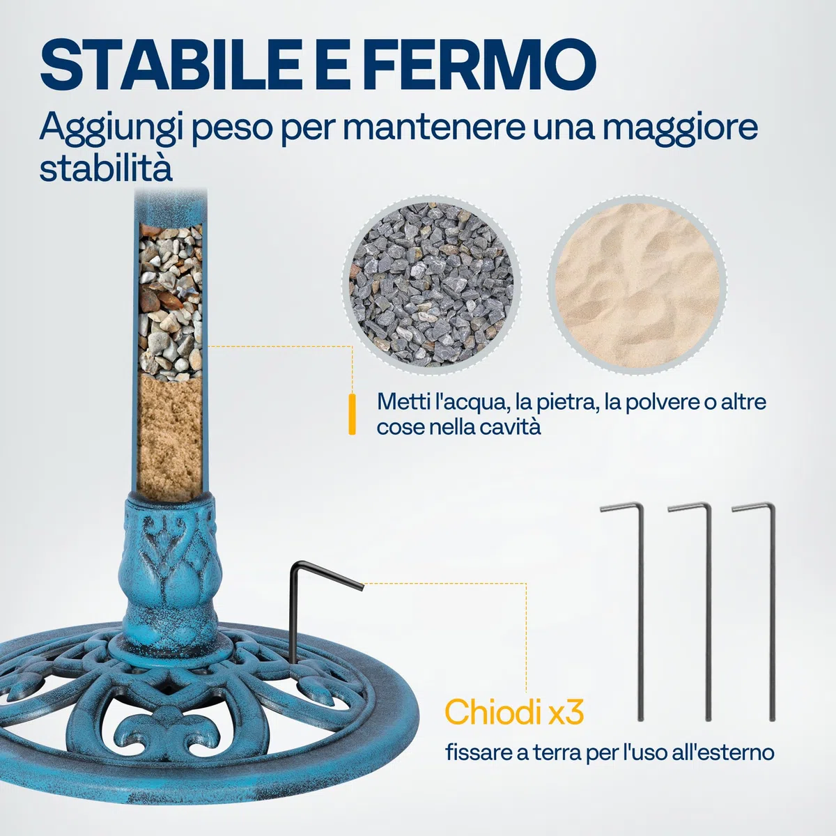 VIVOHOME Abbeveratoio e Mangimatoia per Giardino 71cm Alto con Fontana Solare Grande Resina Autoportante Ciotola d’Acqua Tradizionale