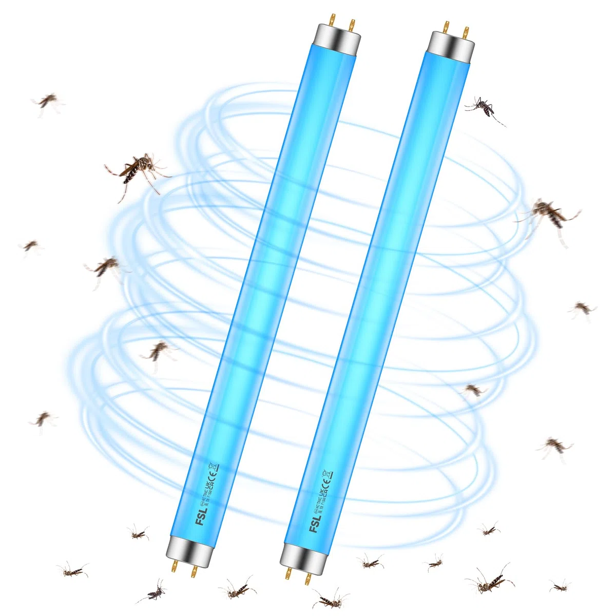 BL T8 F15W Tubo di ricambio per acchiappainsetti, 18 pollici (45 cm), Lampada UV 365 nm | Compatibile con dispositivi elettrici antinsetti, trappole per mosche e lampade UV insetticide