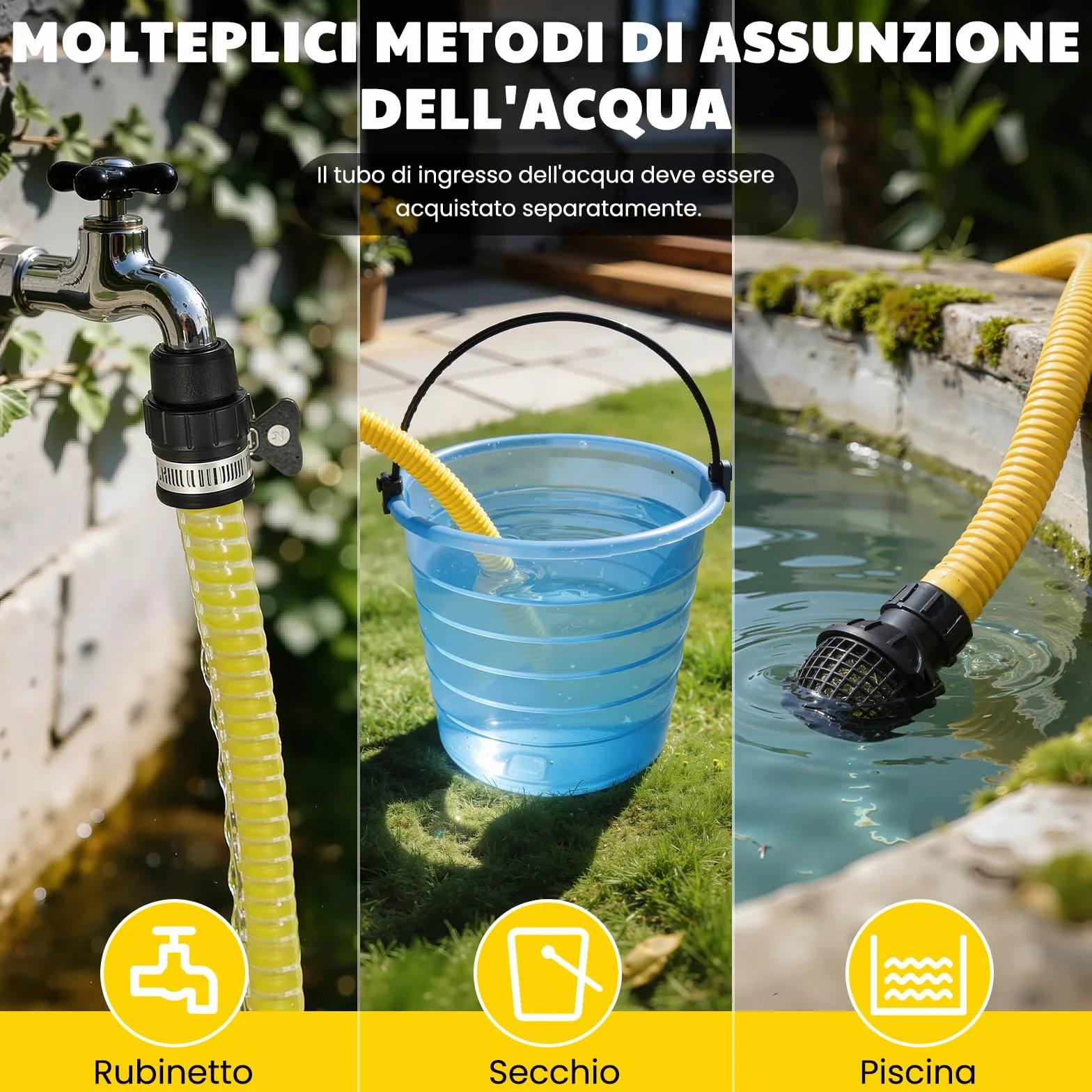 Espoma Idropulitrice Pressione max 150 bar, Portata 380 l/h Idropulitrice, Area di lavoro 30 m²/h, casa, giardino o auto, portata max 450 l/h, pompa in alluminio, Serbatoio detergente 02