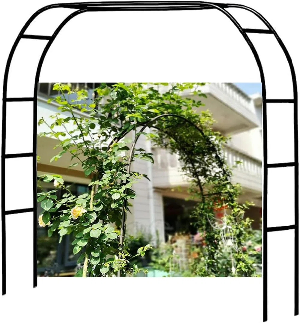 Arco da giardino regolabile in metallo, 1,2-3,5 m, resistente alle intemperie, per matrimoni ed eventi, decorazione decorativa da giardino, durevole