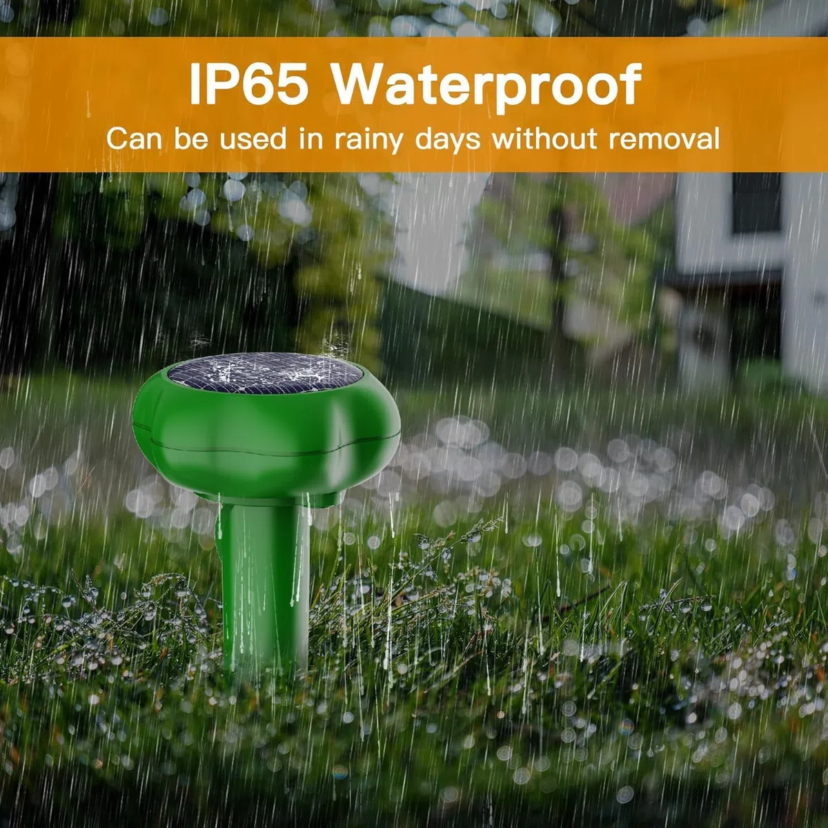 Scaccia Ultrasuoni Solare, Repellente Ultrasuoni Solare con Impermeabile, Impermeabile IP66 per Giardino, Cortile e Fattoria, Repellente per Talpe