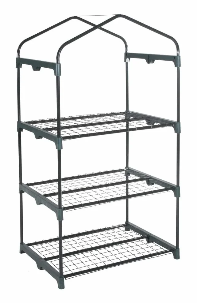Serra da Giardino e Balconi con copertura in PVC impermeabile per Orti, Piante e fiori (3 Ripiani - 69x49x125H cm)