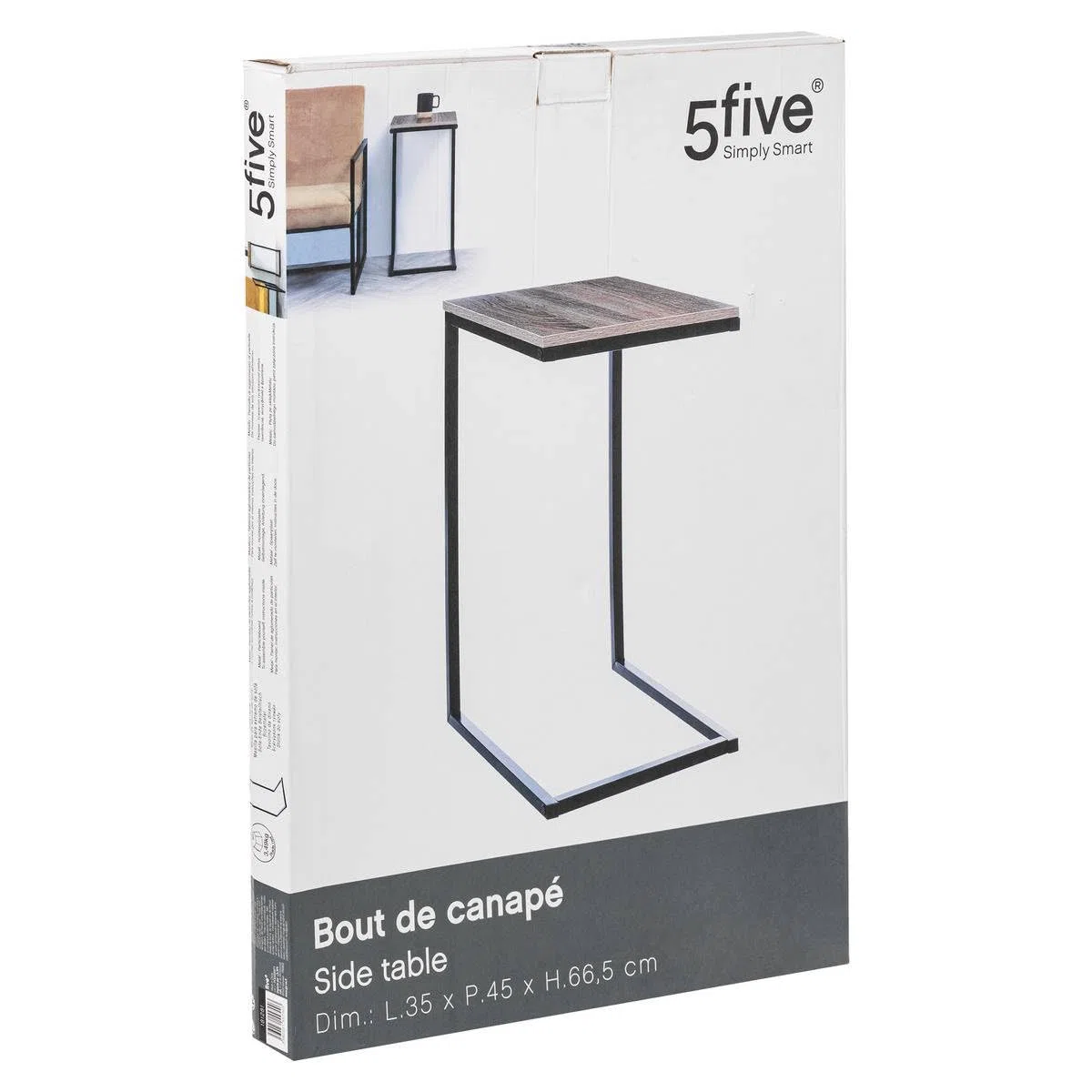 5five - fine divano indus effetto legno scuro