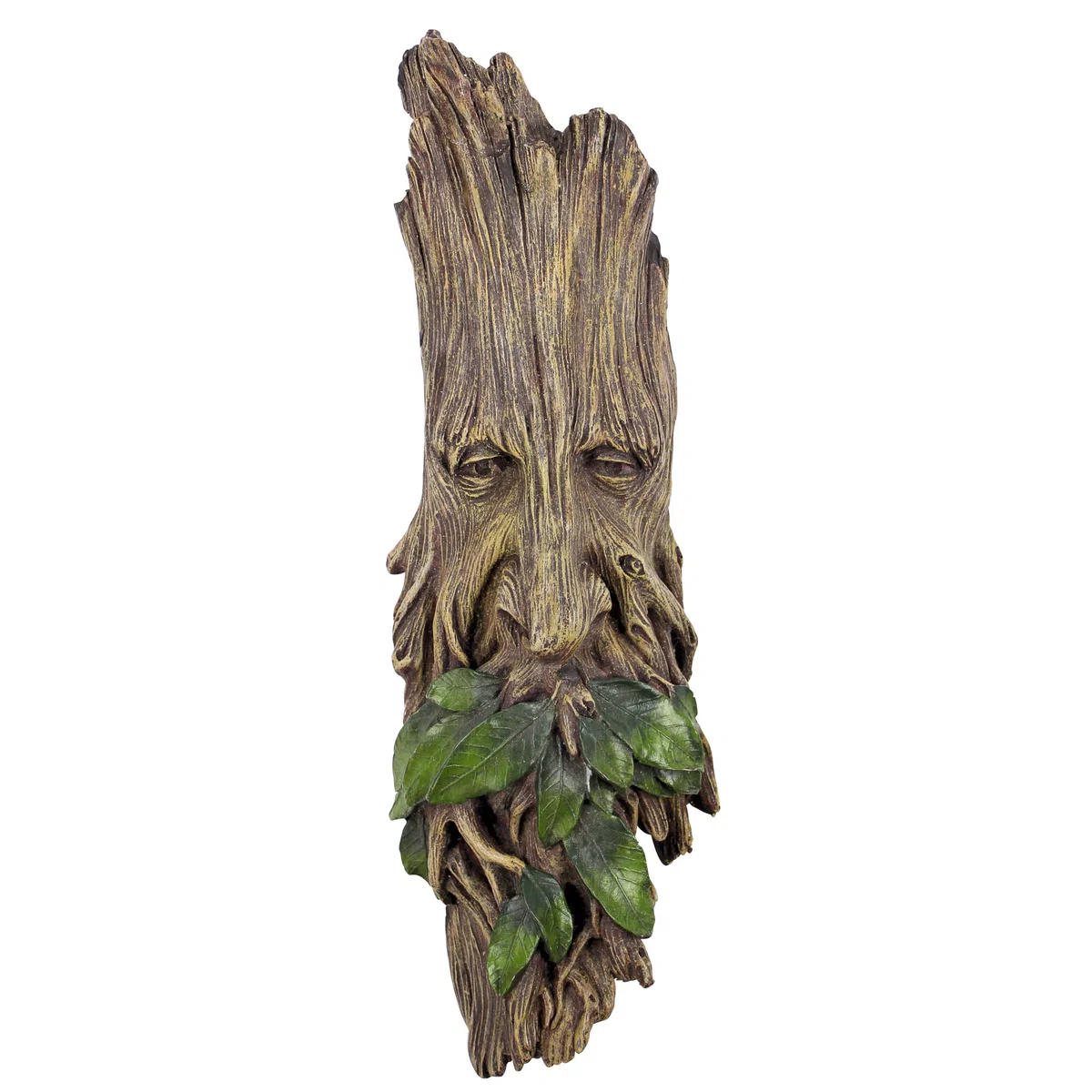 Design Toscano Wilhelm l'uomo dei boschi sussurante Scultura da parete, poliresina, a colori, 38 cm