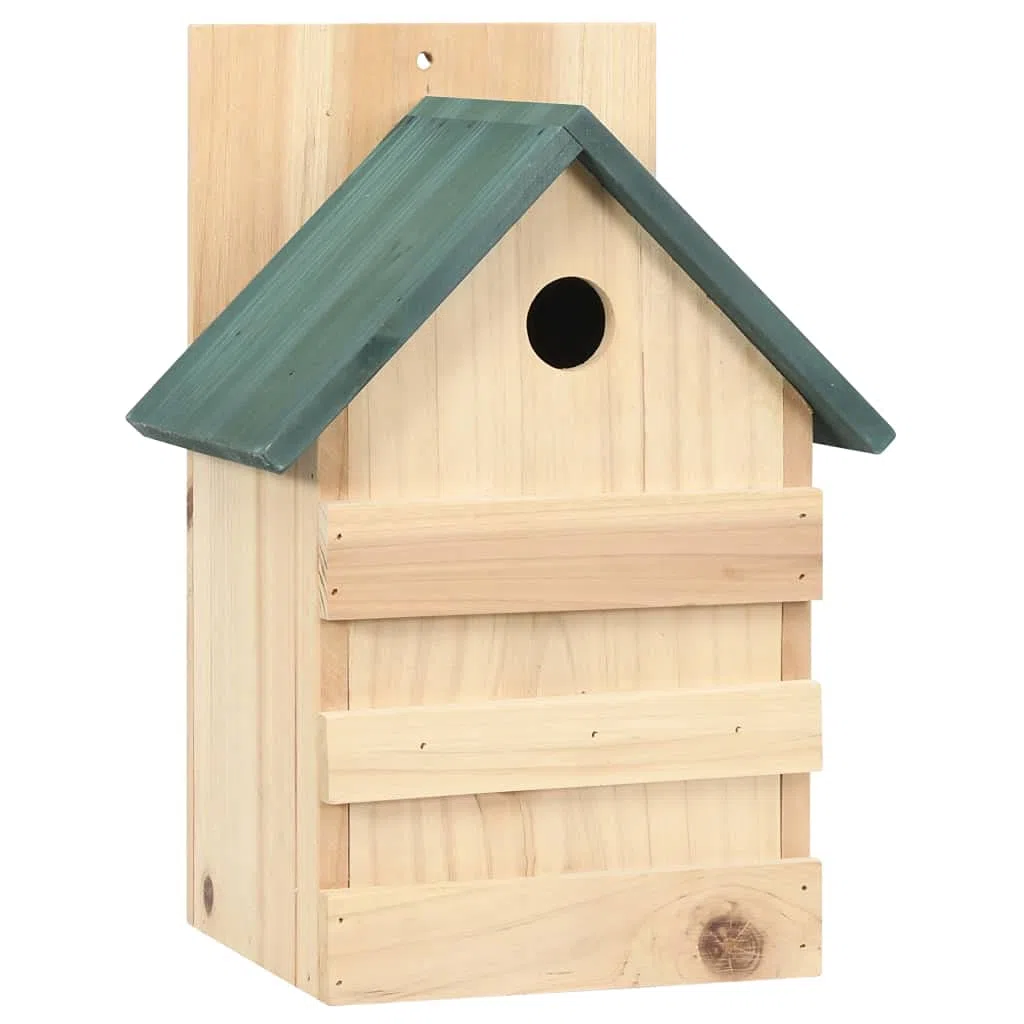 Generico Casette per Uccelli 4 pz 23x19x33 cm in Legno di Abete,Beige,5.35kg,47248