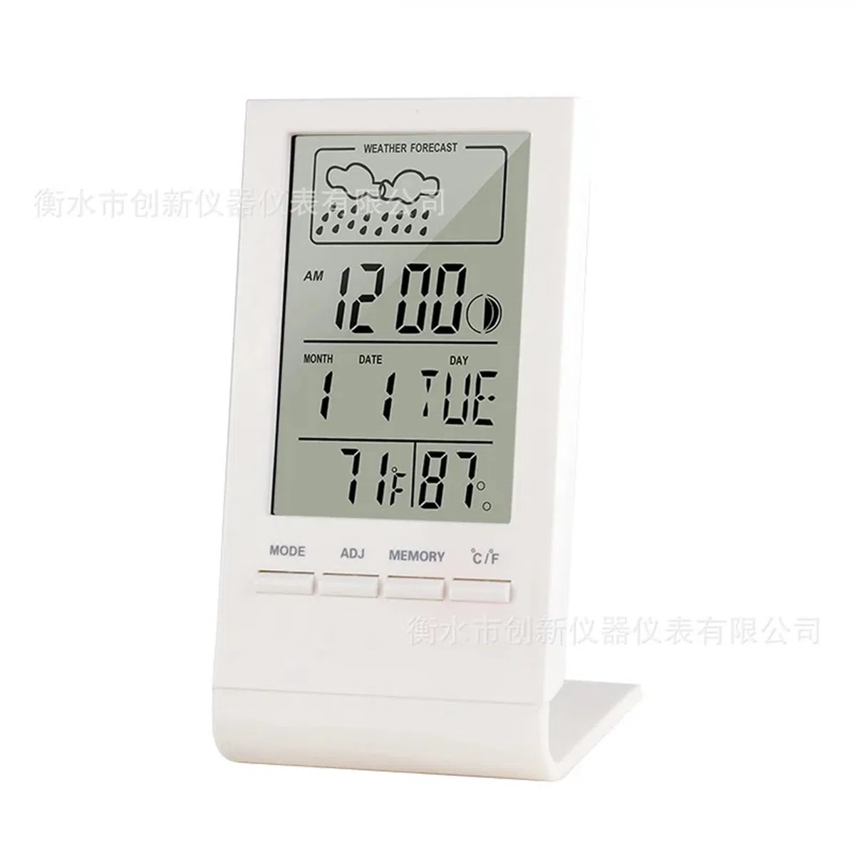 MRKU Termometro meteorologico, 10 Pezzi CX-220 Mini igrometro Digitale Misuratore di umidità della Temperatura Interna Orologio Stazione meteorologica Previsioni Valore Massimo Minimo
