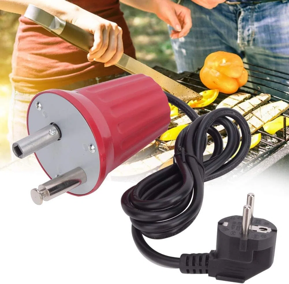 mumisuto Motore per Barbecue, FD801 Motore Girarrosto per Barbecue Motorino DC 220V 230V 240V Griglia Elettrica Barbecue Macchina Accessori per Barbecue all'aperto Strumento per Esterni
