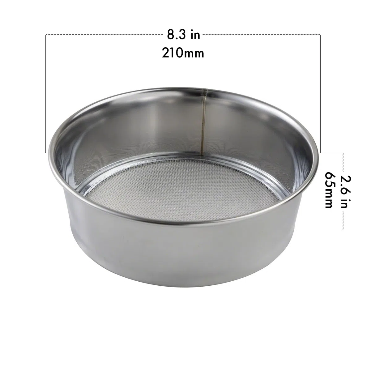 Hanafubuki - Set di 3 setacci per terreno, 210 mm, realizzati in Giappone, 3 filtri a rete, strumento giapponese per giardinaggio bonsai - 210 mm
