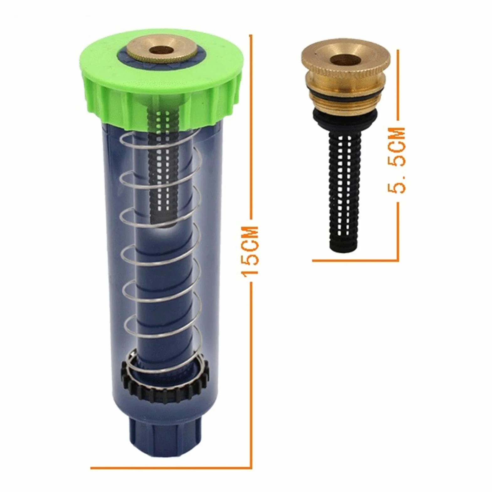 Set di 10 irrigatori pop-up con filettatura femmina da 1/2 pollici, per irrigazione del prato, angolo di rotazione di 90 gradi, strumenti per sistema di irrigazione da giardinaggio