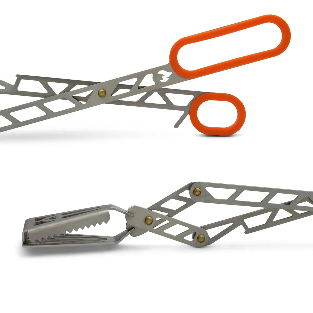 Grillrost.com Das Original T-Rex - Le Migliori pinze da Barbecue tedesche - Massima Potenza Grazie all'azione a Leva - Acciaio Inossidabile