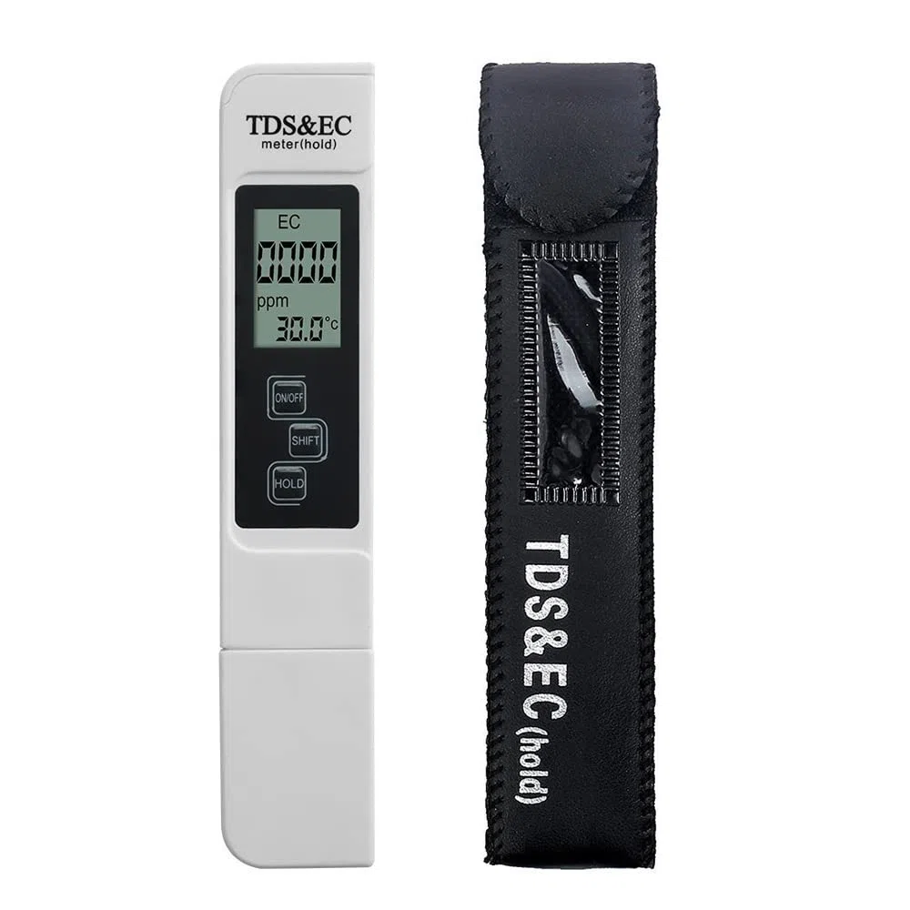 Mesee Tester di qualità dell'acqua, tester digitale 3 in 1 LCD, per acqua potabile, alta precisione per acqua potabile, piscina, acquario, laghetto e piscina