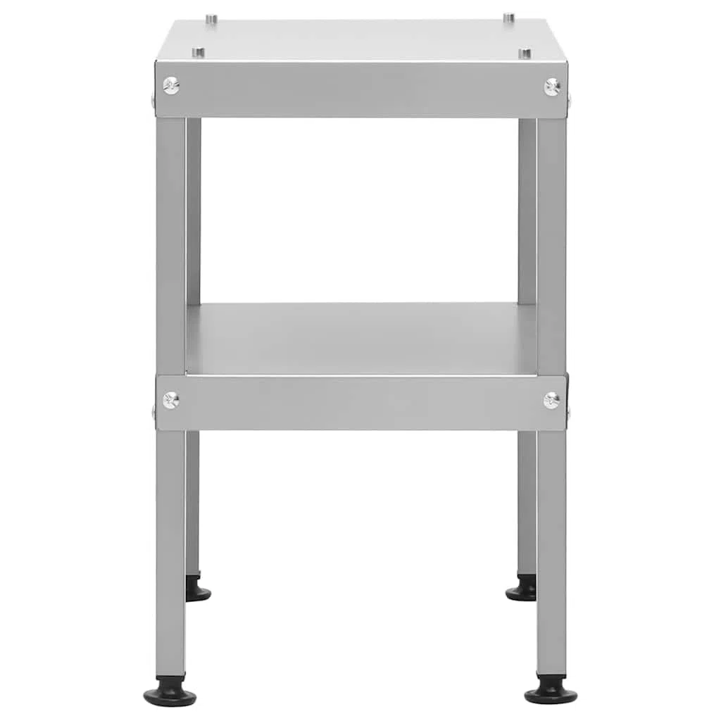 Generico Forno Affumicatore BBQ con Tavolino in Acciaio Zincato,Argento,18.56kg,3187616