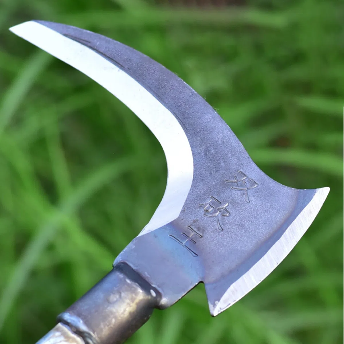 Generale falciforme in acciaio al manganese falciola falce metallo strumento di taglio durevole utensili agricoli domestici Multifunzionale doppio decespugliatore per attrezzi da giardino