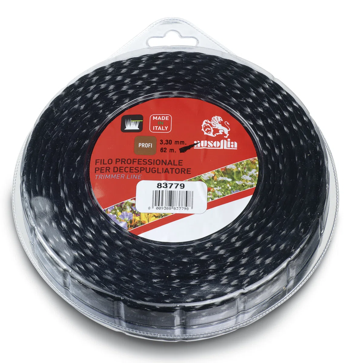 Ausonia - Filo per decespugliatore VERTIGO 3,3 mm x 62 m