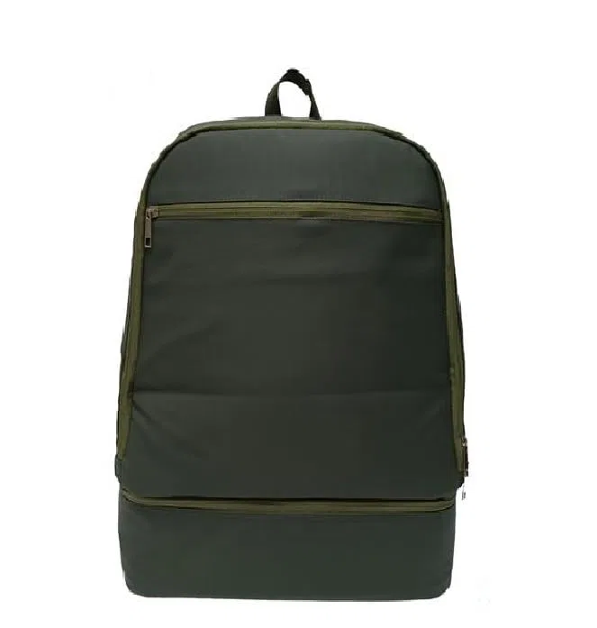 Zaino Termico 25 Litri con 2 Scomparti Porta Vivande e Bibite - Pratiche Tracolle per Trekking, Spiaggia, Picnic - Tessuto Tecnico e Interno in Alluminio Riflettente (GRIGIO CHIARO)