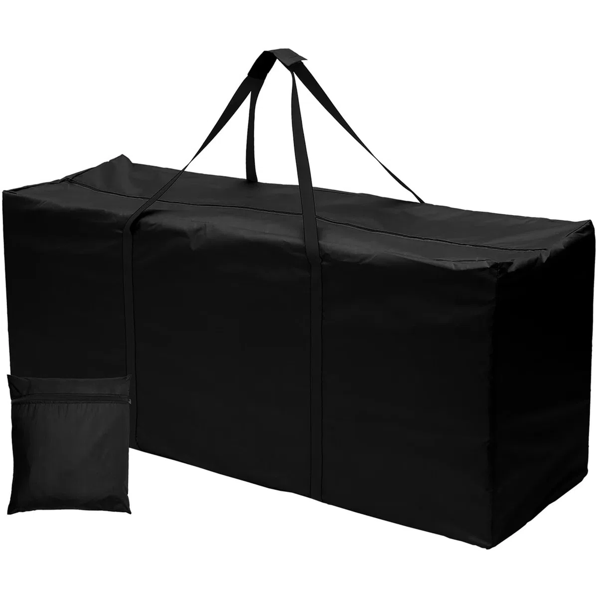 Organizer for mobili da giardino for esterni, borsa portaoggetti for cuscini, impermeabile, resistente, in tessuto Oxford antistrappo Per Cuscini(Gery 173X76X51cm)