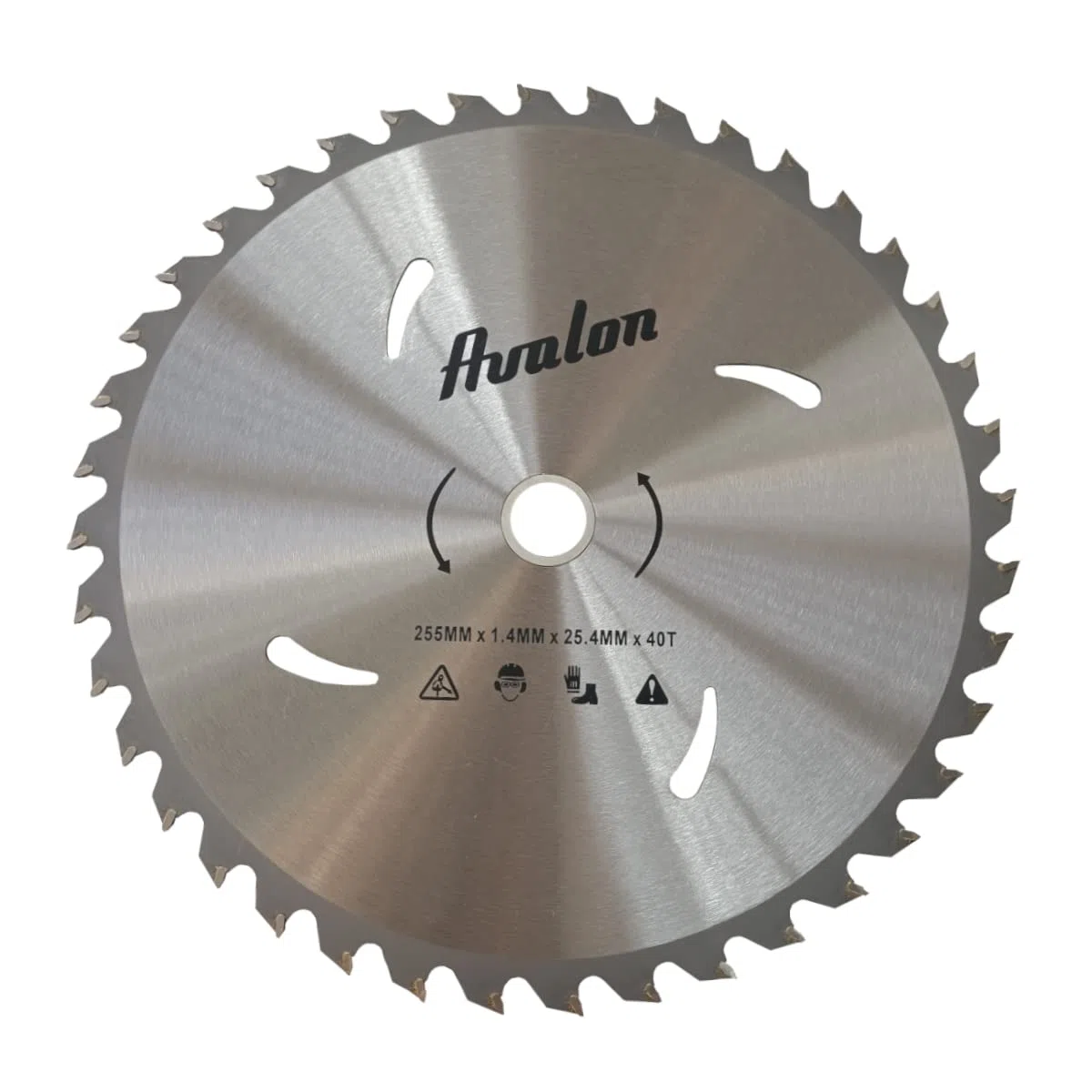 Avalon Pro - Disco professionale da 40 denti per decespugliatore, lama speciale per steli legnosi 255 x 1,4, lunghezza dente di widia 6,0 mm