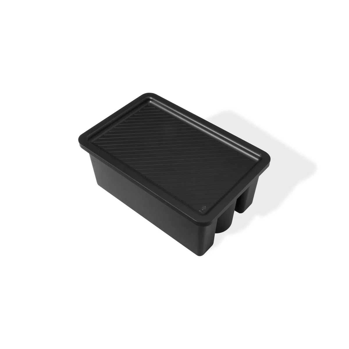 Weber Works Contenitore con coperchio a vassoio / accessorio per ripiani laterali, stazione di preparazione e supporto Weber Works, maniglia pieghevole, 14 x 37 x 24 cm