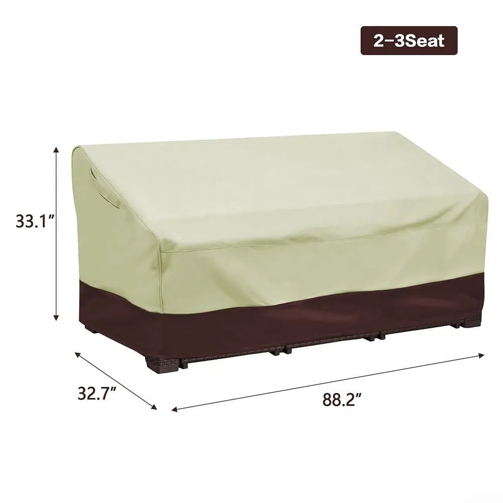 Lioaeust Copridivano impermeabile per esterni, universale, per divanetto da 2 a 4 posti (210D: 223 x 83 x 84), 254G1RI199R097BGTD6MU9QE4