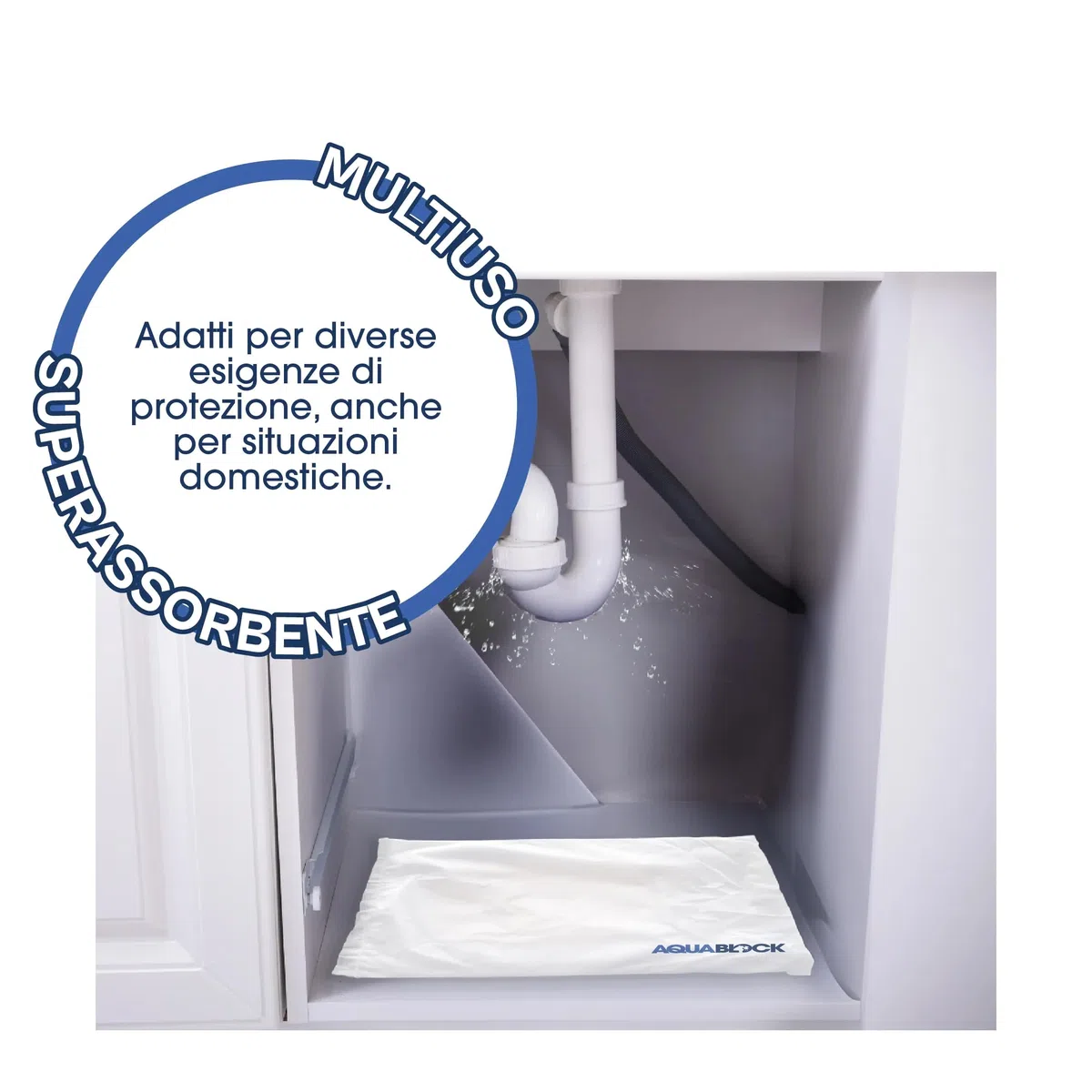 StickersLab - Sacchi Autoespandenti Antiallagamento 60x40 cm Aquablock – 4 o 10 pcs | Fino a 15L di Protezione per Sacco (4)