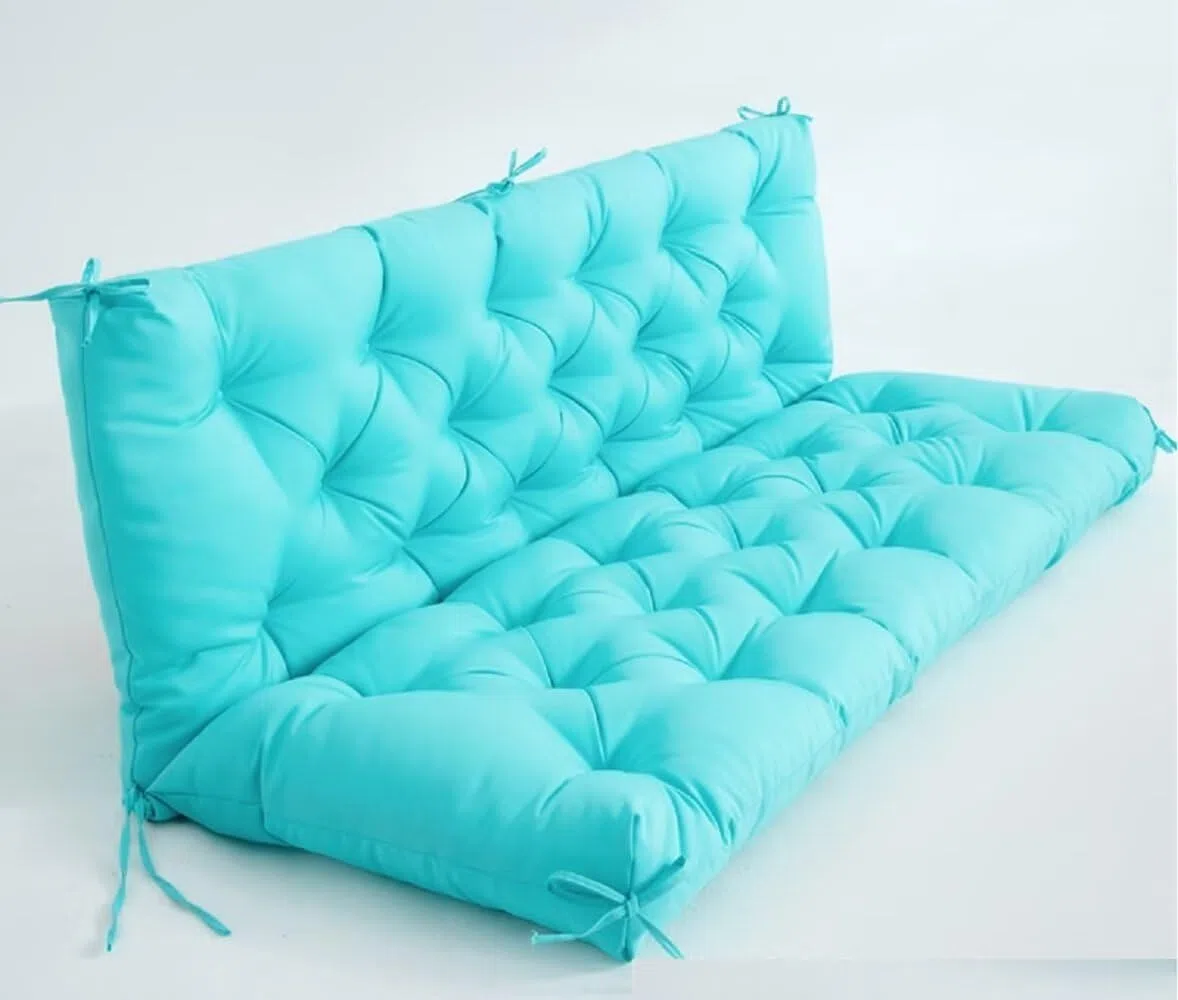 Cuscino impermeabile per dondolo da giardino, a 3 posti, con cuscino per sedia, per mobili da giardino, comodo ed elegante cuscino da giardino