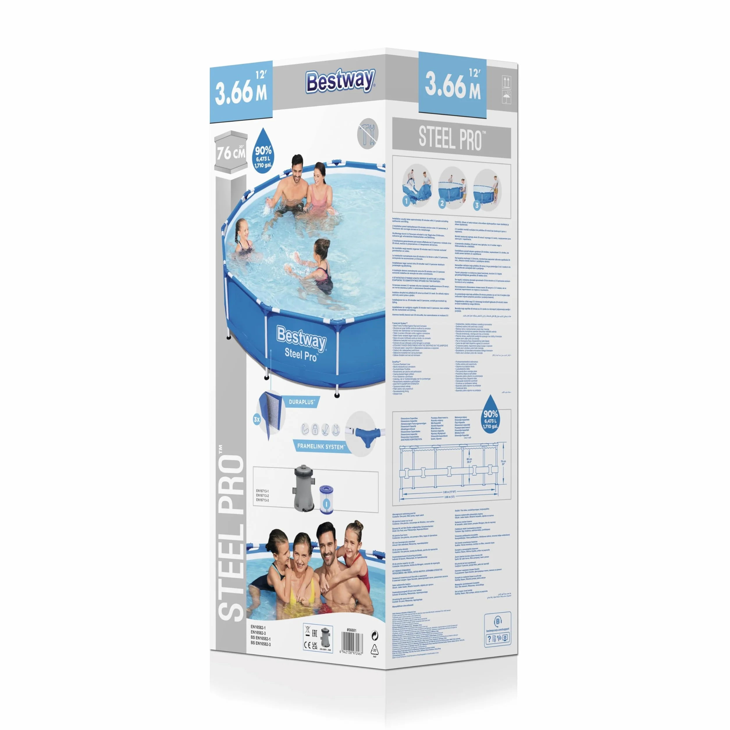 Bestway Piscina Steel PRO CM 366X76