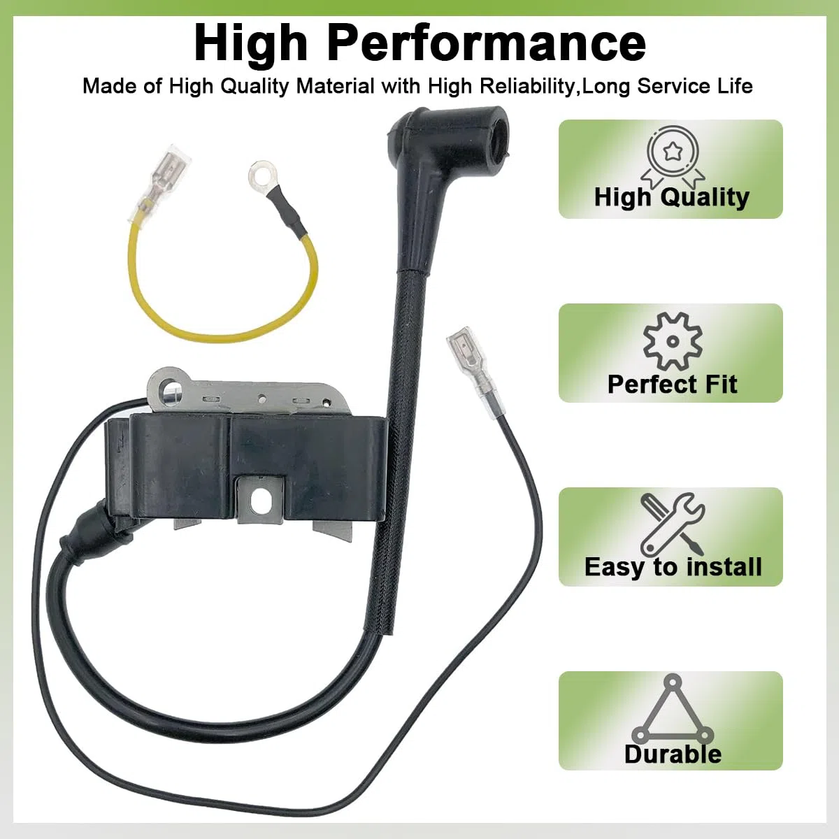 ZAMDOE 544047001 Modulo Bobina di accensione per Husqvarna 390 385 375 372 371 XP 365 362 359 357 353 351 350 346 345 340 338 339 455 460 461 Parti per Motosega Sostituisce 537 16 22-04, 5440471-01