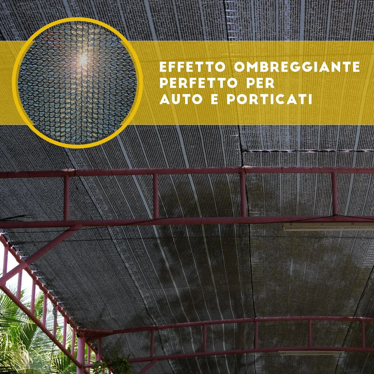 ESTO Rete Ombreggiante varie Altezza 1 MT 2 MT 3 MT 4 MT 5 MT 6 MT 8 MT, Telo Ombreggiante per Recinzione Privacy, Balconi e Terrazzi, Telone Frangivista e Frangisole 10 METRI/1,5 MT