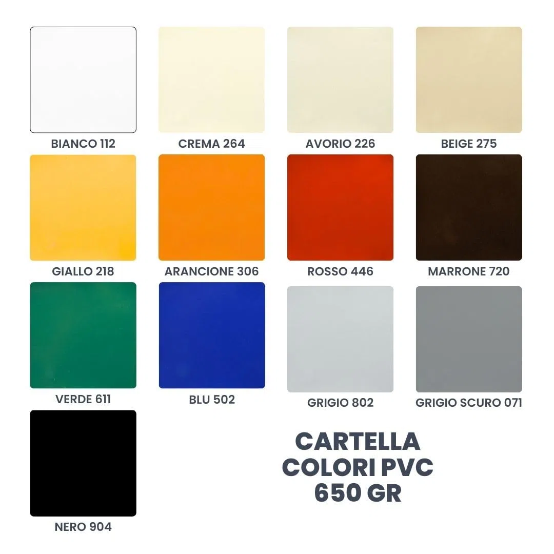 TENDAGGIMANIA Fascia Ombreggiante per pergola PVC Impermeabile 650 gr/mq- VARI COLORI E MISURE - Teli per Pergolati Onde SU MISURA Telo Copertura Pergolato Gazebo