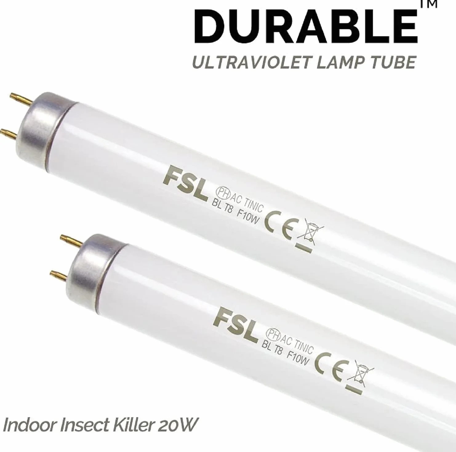 ASPECTEK 10W Mosquito Killer Replacement Bulbs, 2-Pack