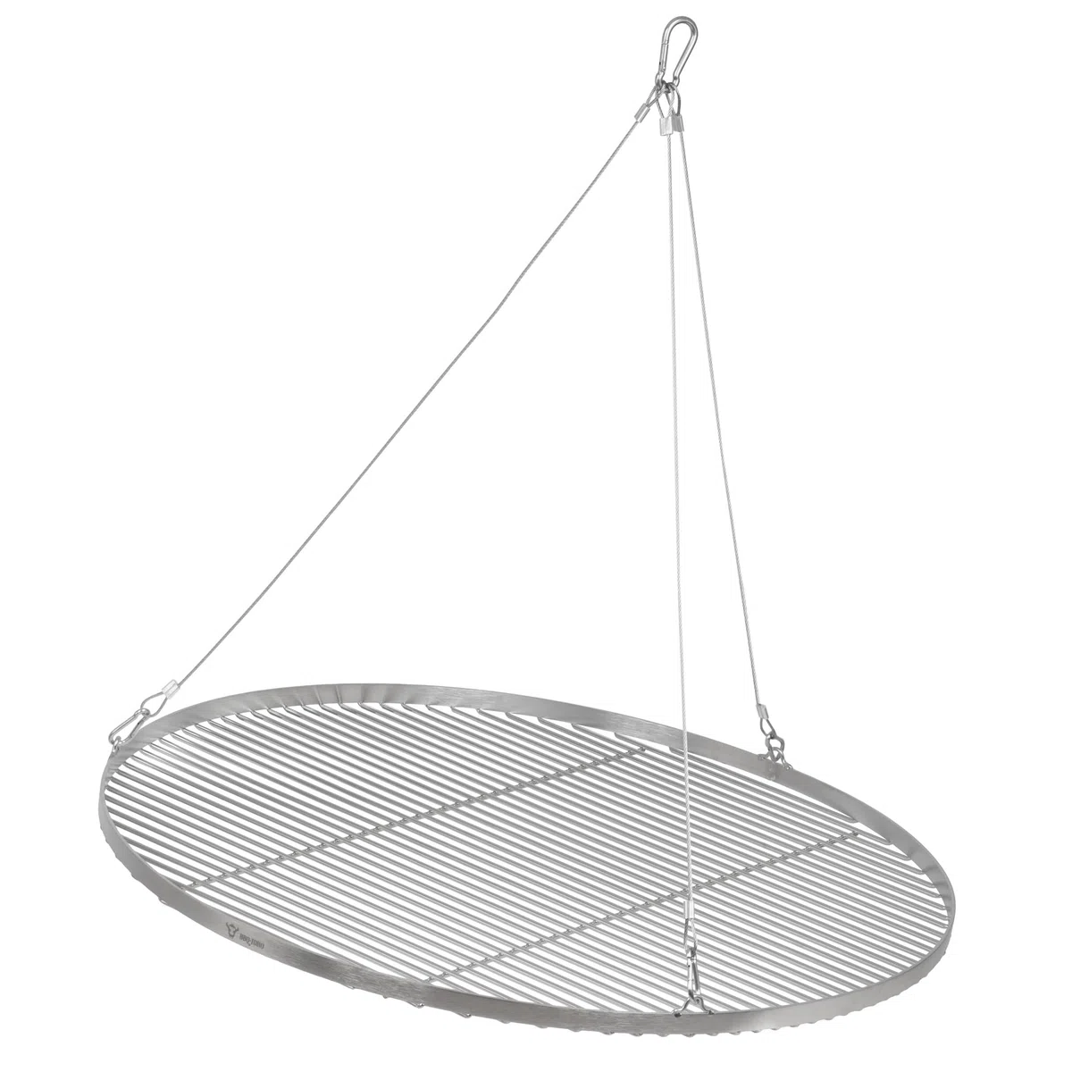 BBQ-Toro Griglia rotonda in acciaio inox | Ø 80 cm | Superficie di cottura sospesa con corda per treppiede | Ideale per barbecue all’aperto, accessorio da esterno