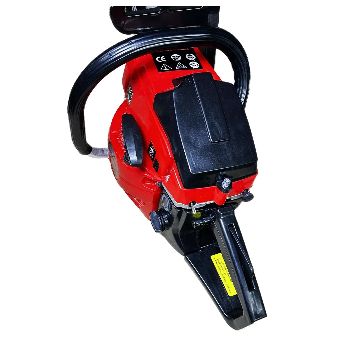Motosega a Scoppio Professionale 52cc, Barra 50cm, Lunghezza Taglio Utile 45cm, Sistema Antivibrazione e Freno Catena di Sicurezza, Alimentazione Benzina, Ideale per Taglio Legna e Potatura