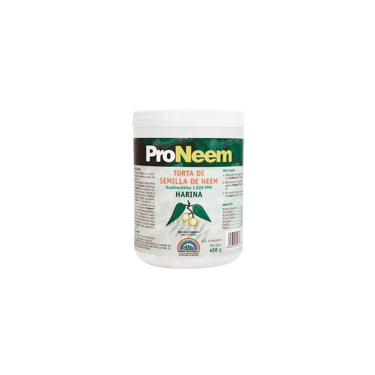 Trabe ProNeem Farina di Neem en Polvere BIO (450g)