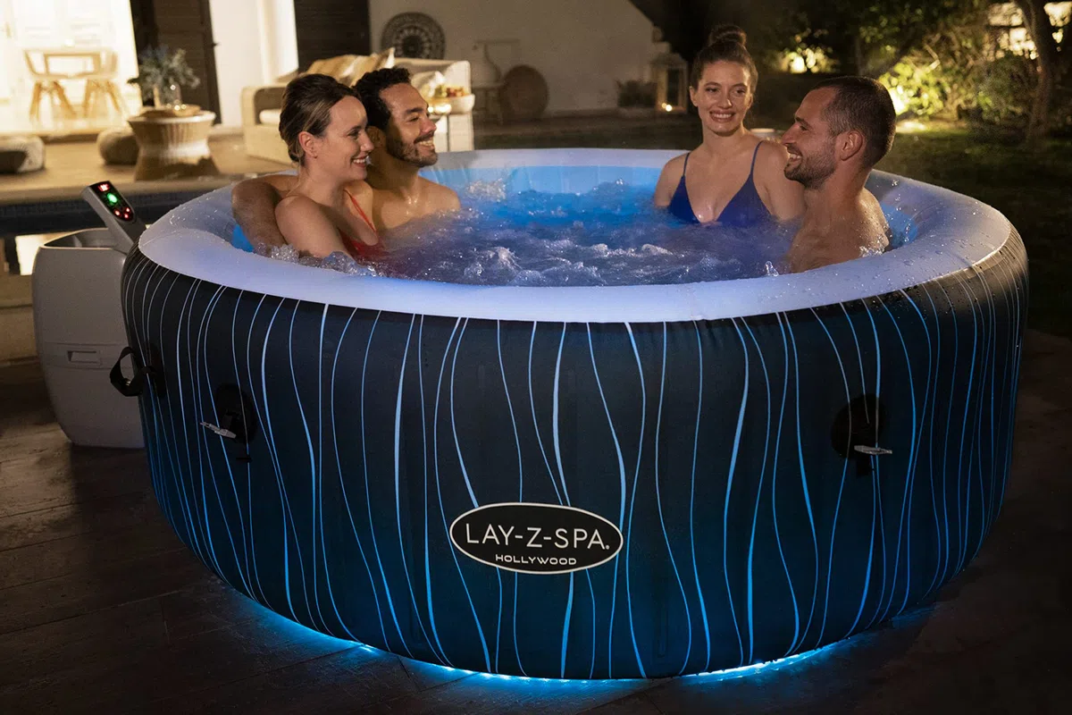 Bestway 60059 Minipiscina idromassaggio gonfiabile Hollywood Lay-Z-Spa AirJet