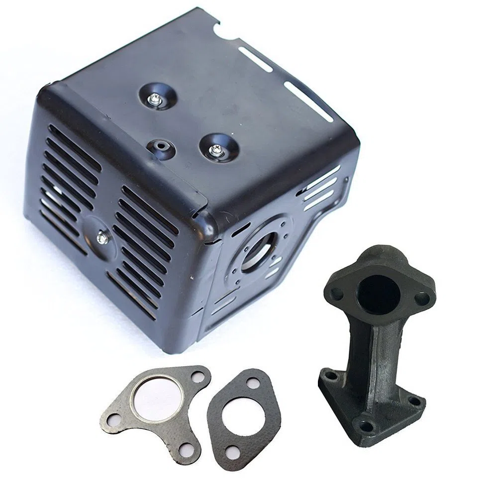 Silenziatore di scarico con tubo di scarico compatibile con motori 11HP 13HP GX340 GX390