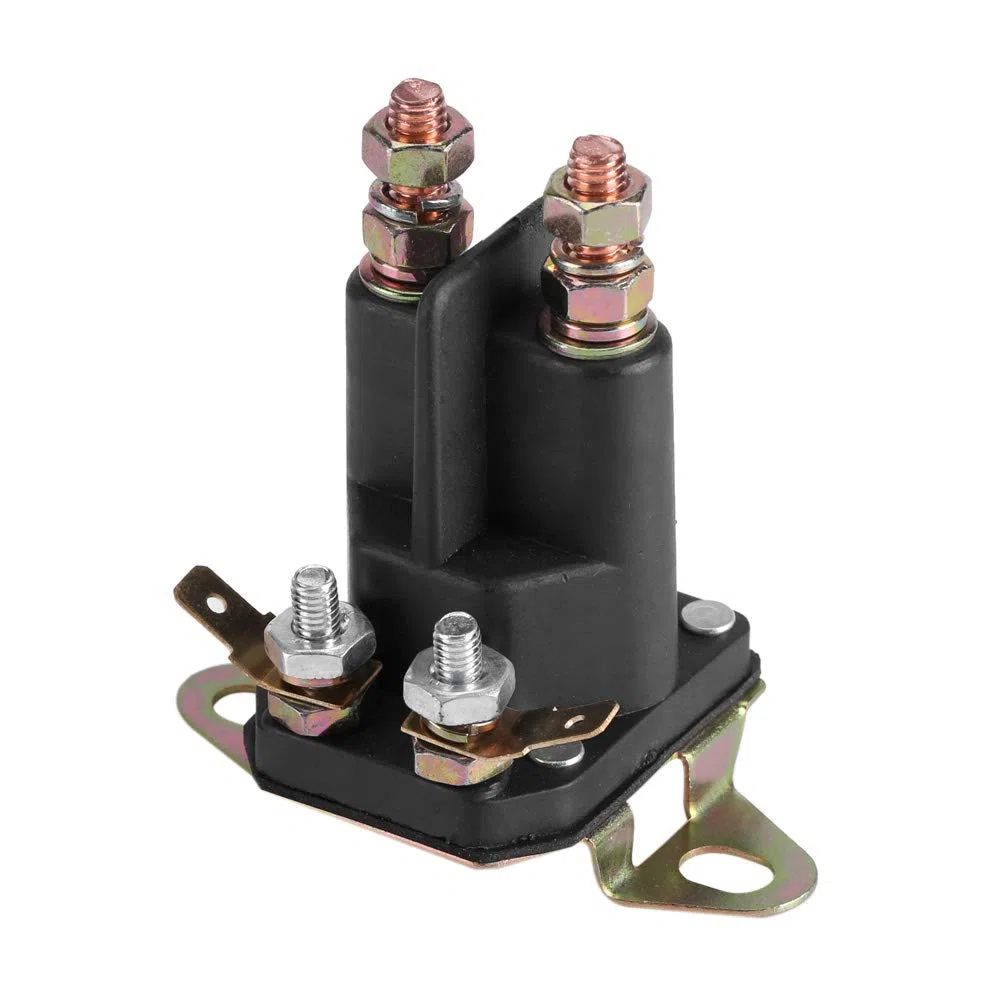 Solenoide, solenoide di avviamento universale a 3 poli 12V per MTD 109946 146154 1753539 AM138497 attrezzo per tosaerba(33-334)