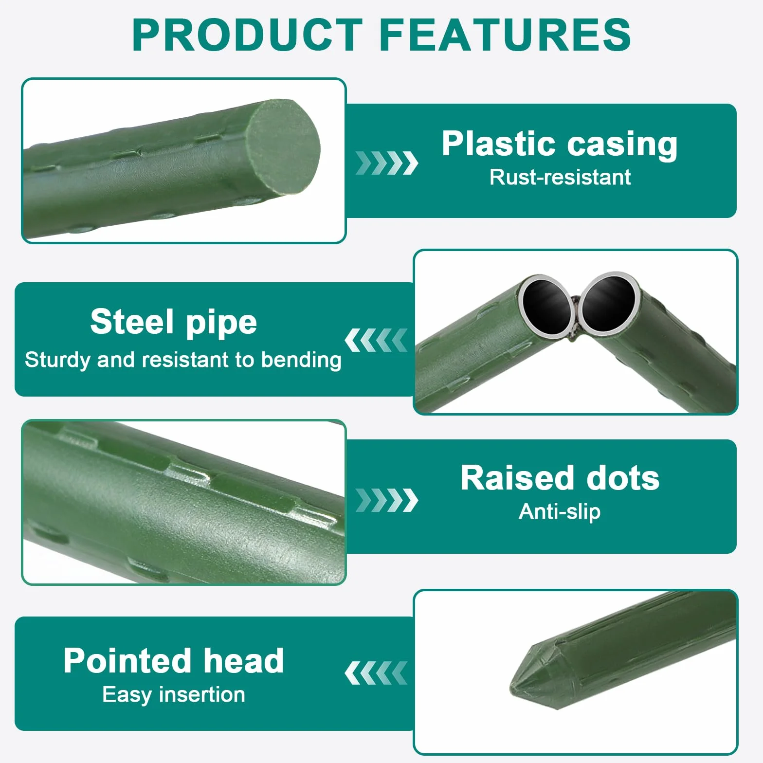 EXLECO 6Pcs Archi per Serra Orto Tunnel 80x90cm per Piante con Clips e PE Protettivo Cerchi da Giardino per Serra Coperture a Tunnel Cerchi per Serre Tunnel per Piante da Giardino per Copertura Frutta