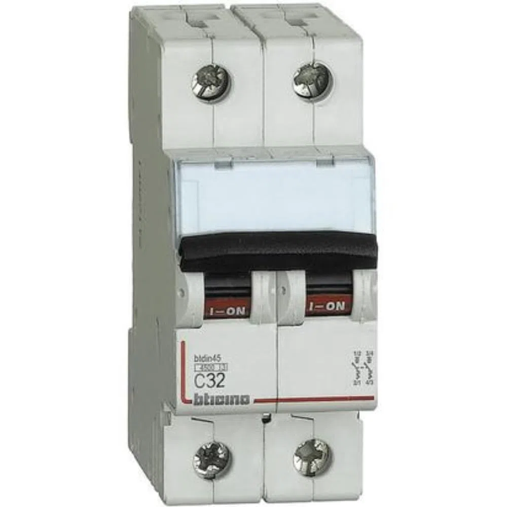 BTicino FA82C32 Interruttore Magnetotermico Modulare BTDIN45 2P 32A Curva C