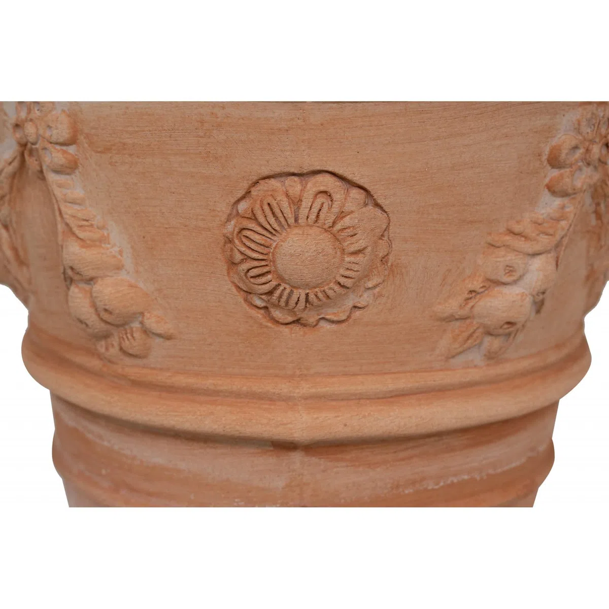 Biscottini Vaso in terracotta Toscana 40x40x30 cm (48 Litri) - Vasi terracotta grandi da esterno e interno - Vaso da esterno grande Made in Italy