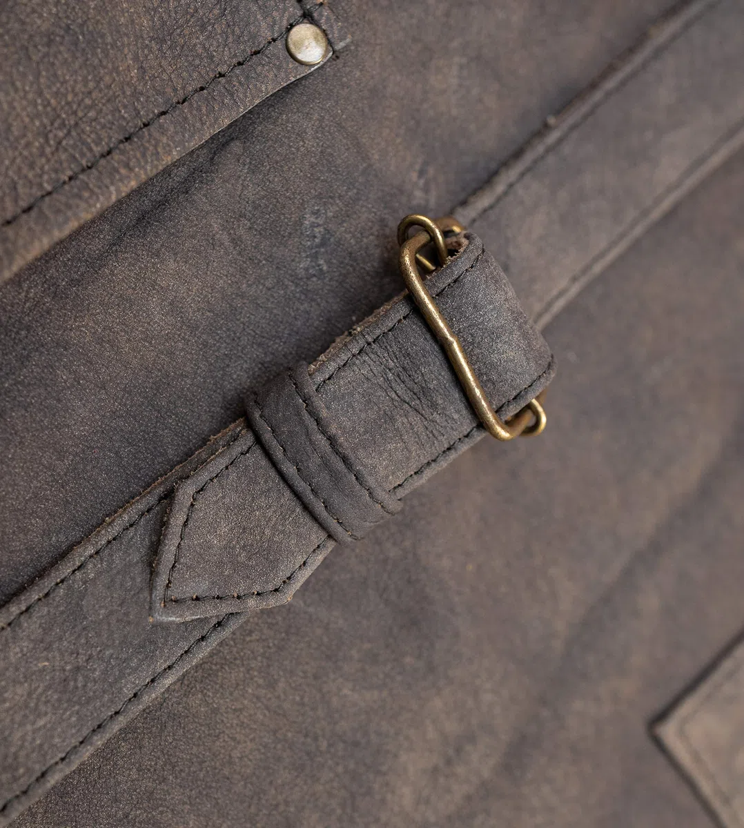 Angus Stoke Grembiule in pelle per barbecue - Grembiule in pelle pieno - Grembiule in pelle vintage - Grembiule per BBQ e cucina - Henry, marrone, Taglia unica
